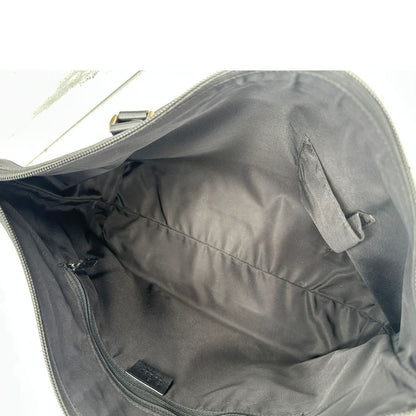 interno Borsa Gucci in tessuto GG nero, di lusso, originale, ottime condizioni, usata 
