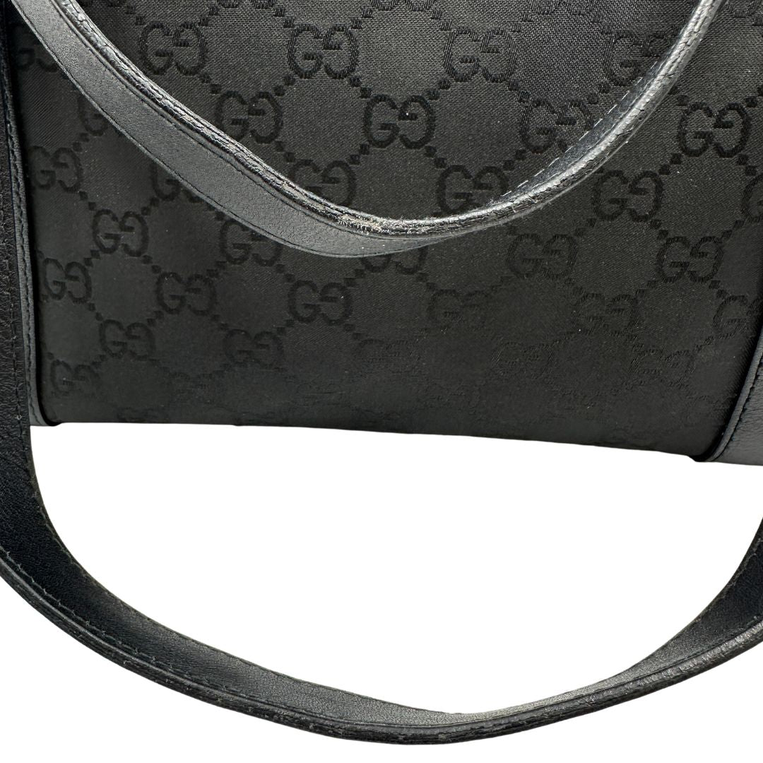 Borsa Gucci in tessuto GG nero, di lusso, originale, ottime condizioni, usata