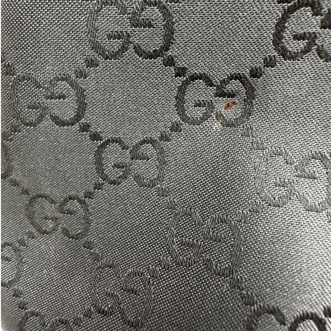Borsa Gucci in tessuto GG nero, di lusso, originale, ottime condizioni, usata