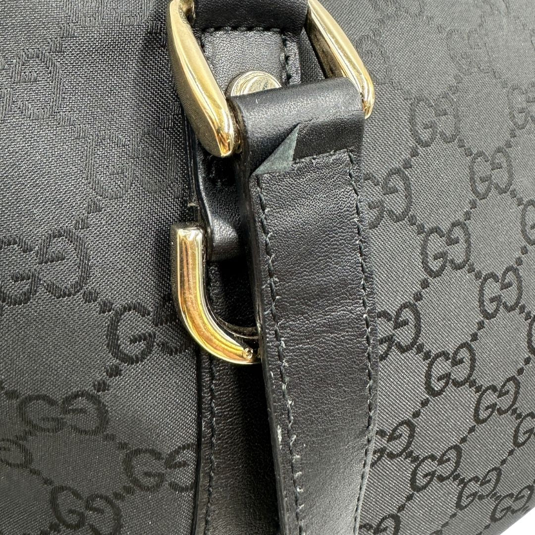 Borsa Gucci in tessuto GG nero, di lusso, originale, ottime condizioni, usata 