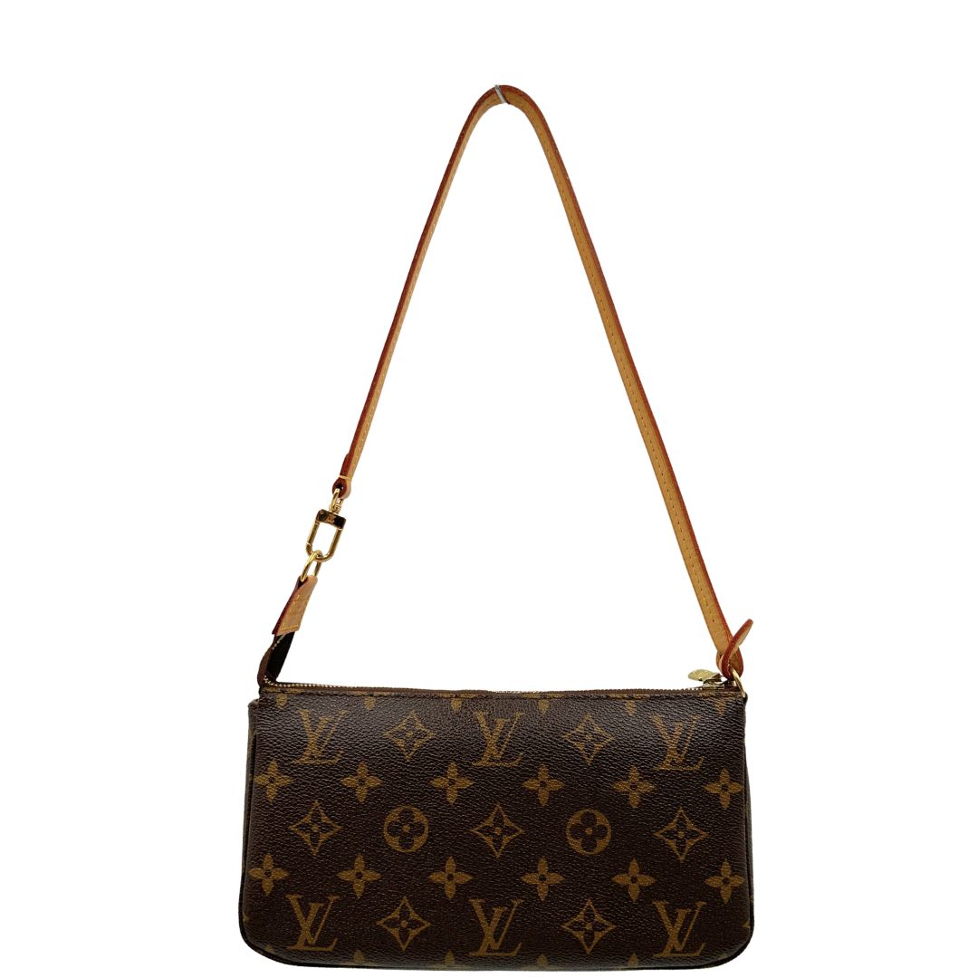 Pochette Accessoires LV in canvas marrone monogram. Originale, usata, di lusso, in ottime condizioni.