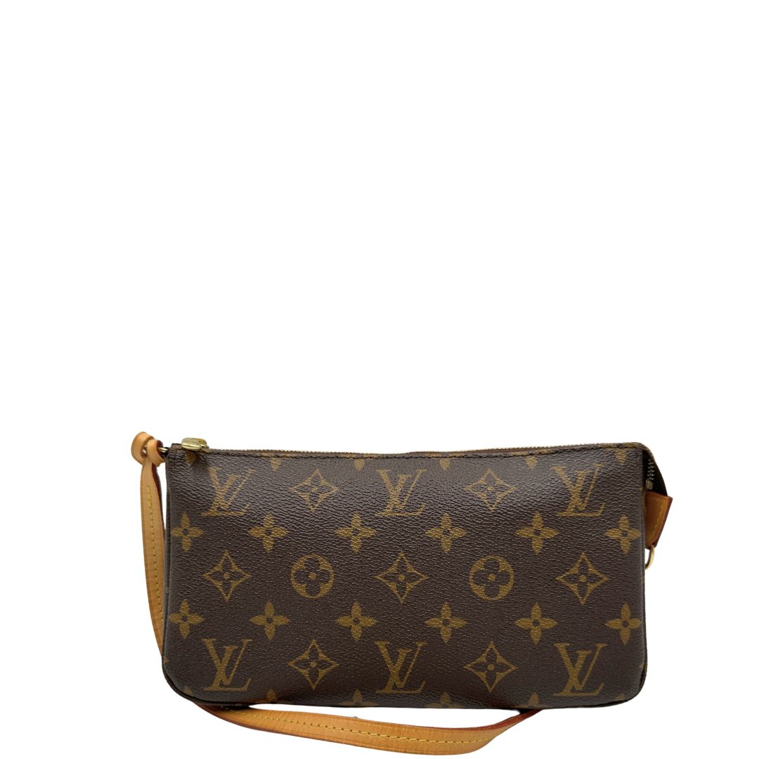 Retro, Pochette Accessoires LV in canvas marrone monogram. Originale, usata, di lusso, in ottime condizioni.