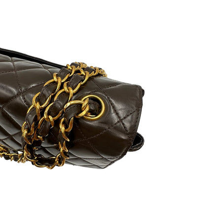 Borsa Chanel Classic Jumbo marrone vintage