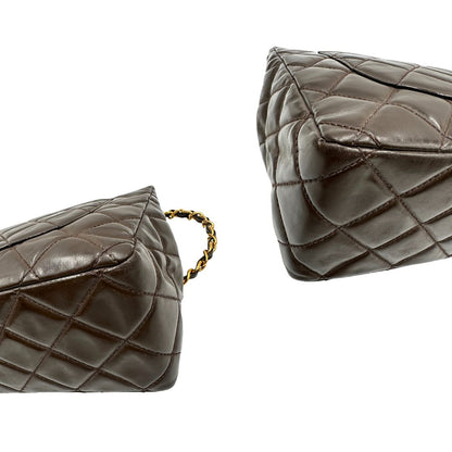 Borsa Chanel Classic Jumbo marrone vintage