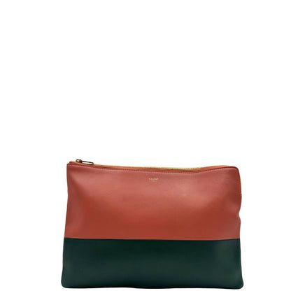 front Pochette Celine in pelle bicolor, di lusso, usata, ottime condizioni 