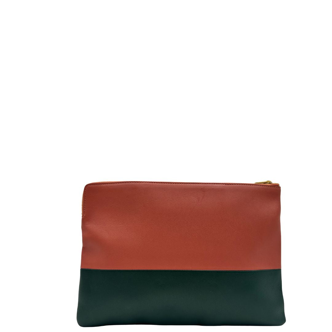 retro Pochette Celine in pelle bicolor, di lusso, usata, ottime condizioni 