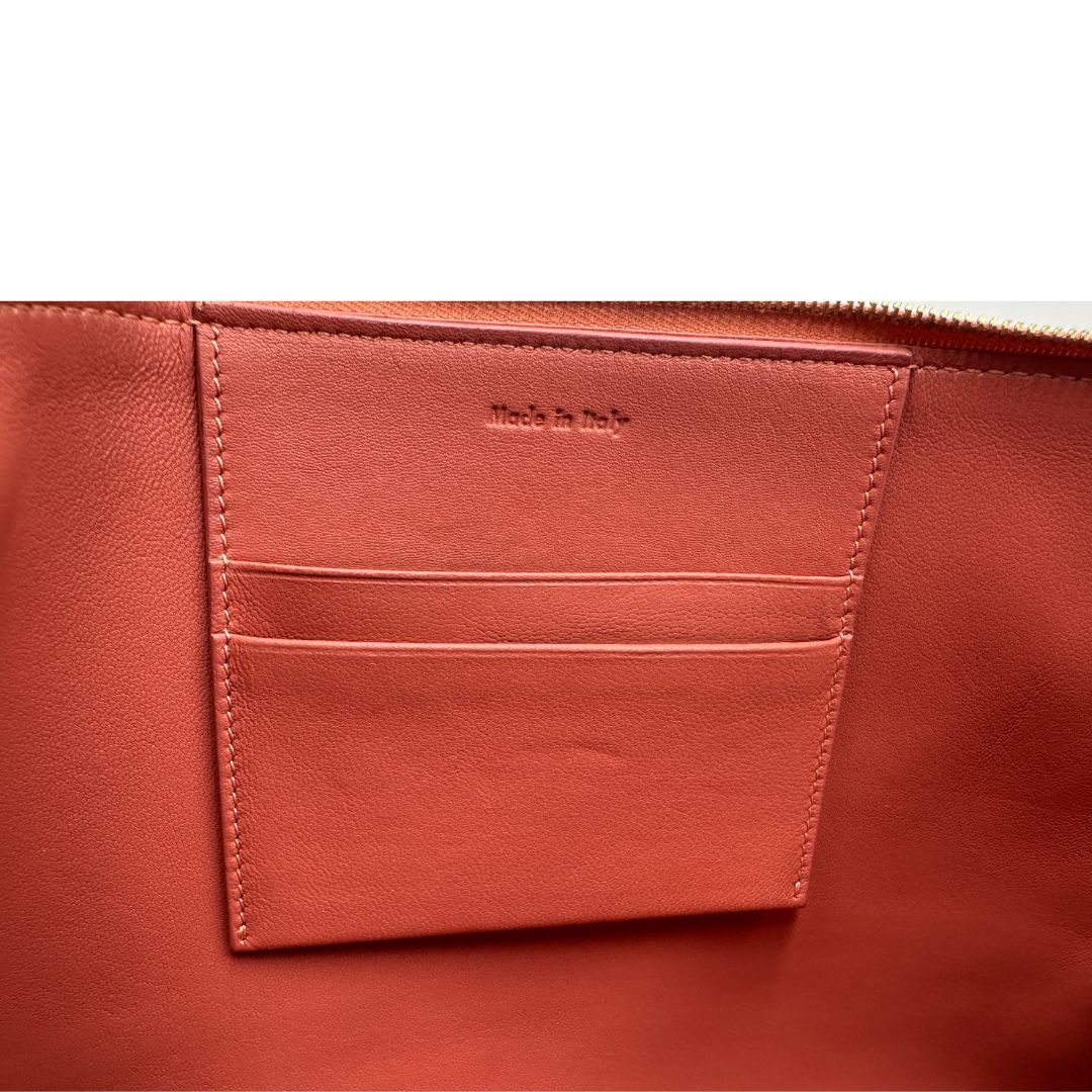 interno Pochette Celine in pelle bicolor, di lusso, usata, ottime condizioni 