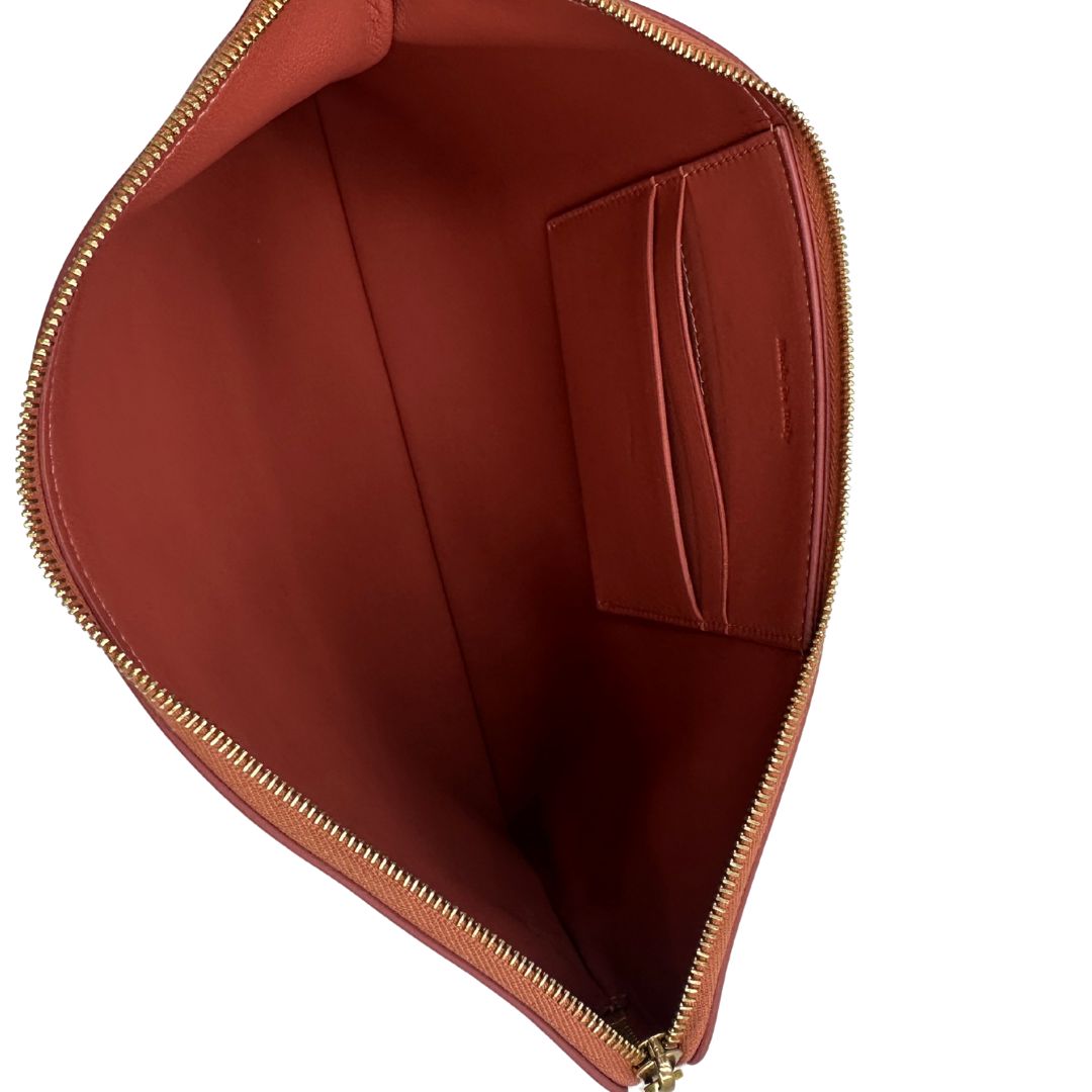 interno Pochette Celine in pelle bicolor, di lusso, usata, ottime condizioni 