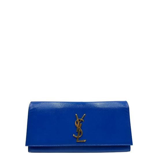 Clutch Kate Saint Laurent blu