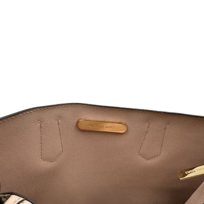 interno  Borsa Michael Kors in pelle rosa con hardware dorato 
