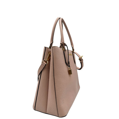  Borsa Michael Kors in pelle rosa con hardware dorato
