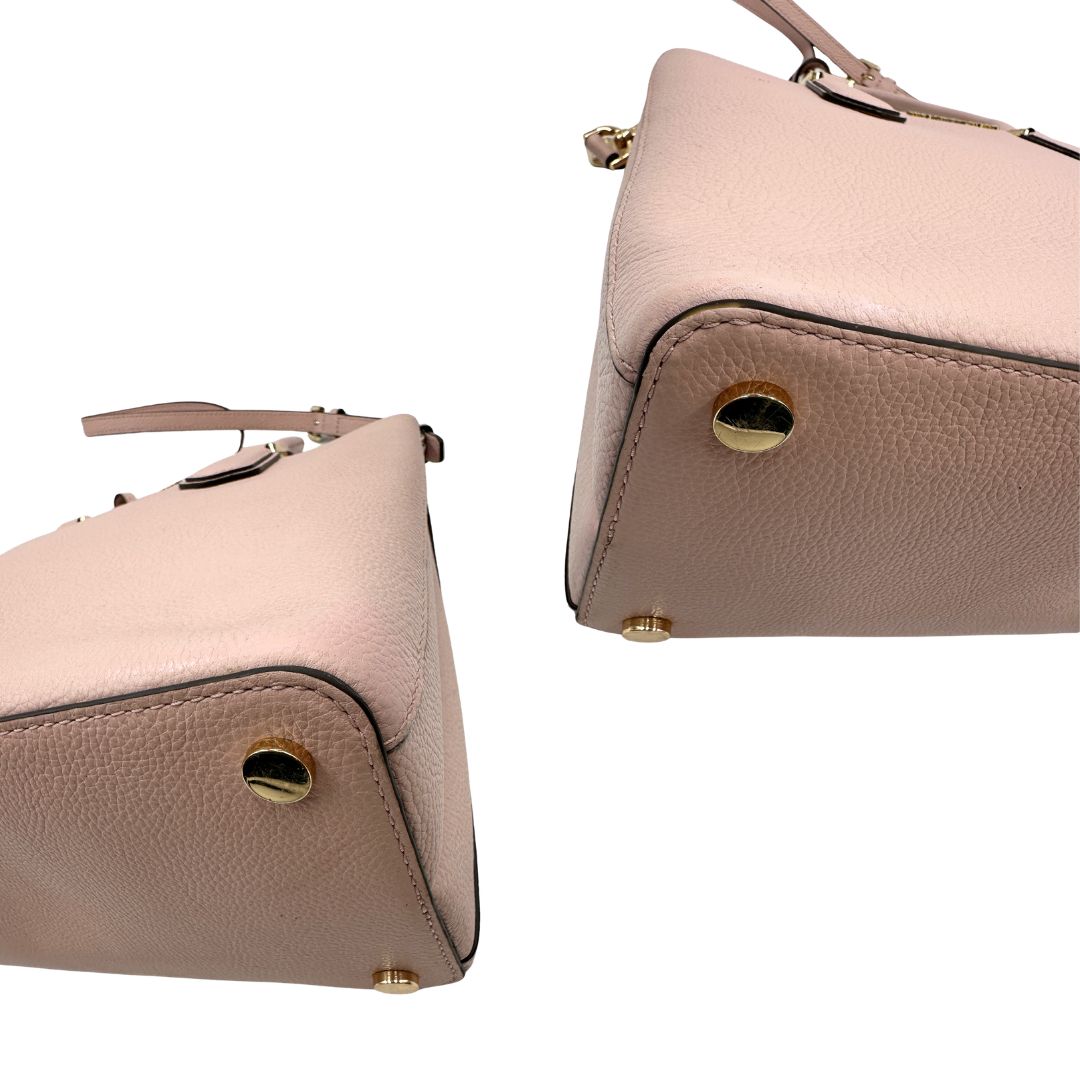  Borsa Michael Kors in pelle rosa con hardware dorato