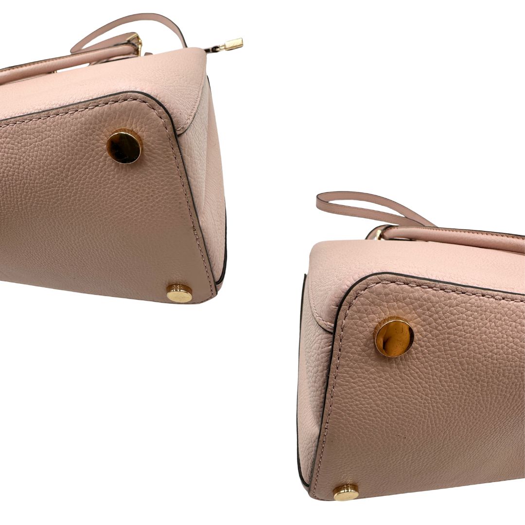  Borsa Michael Kors in pelle rosa con hardware dorato