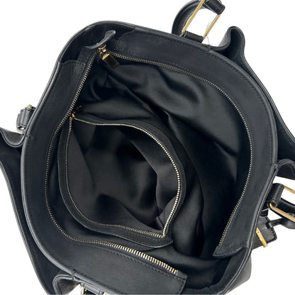 interno  borsa shopper Tod's in pelle nera