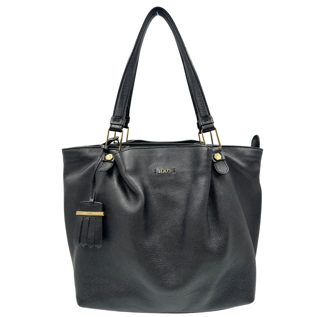 front borsa shopper Tod's in pelle nera