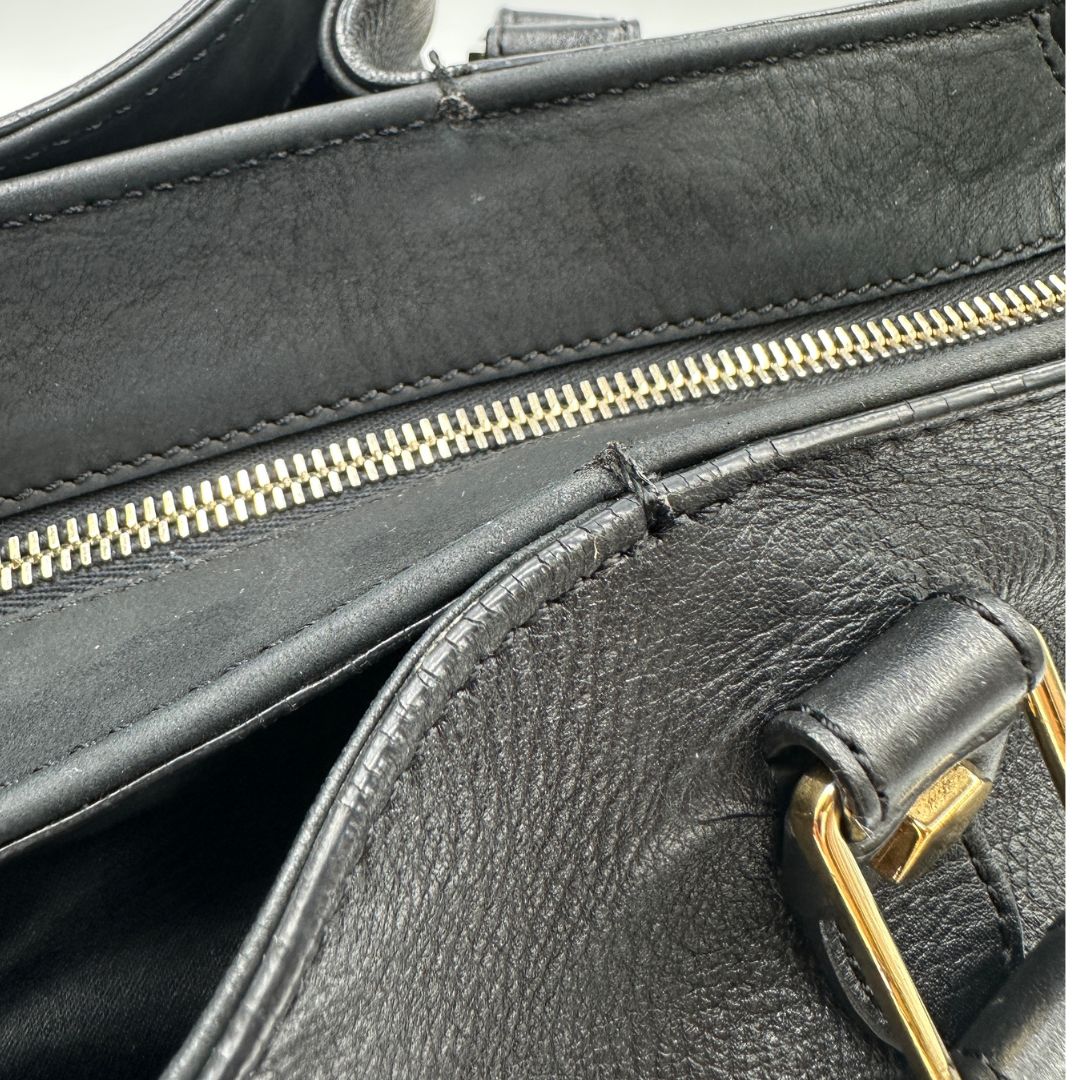 interno  borsa shopper Tod's in pelle nera