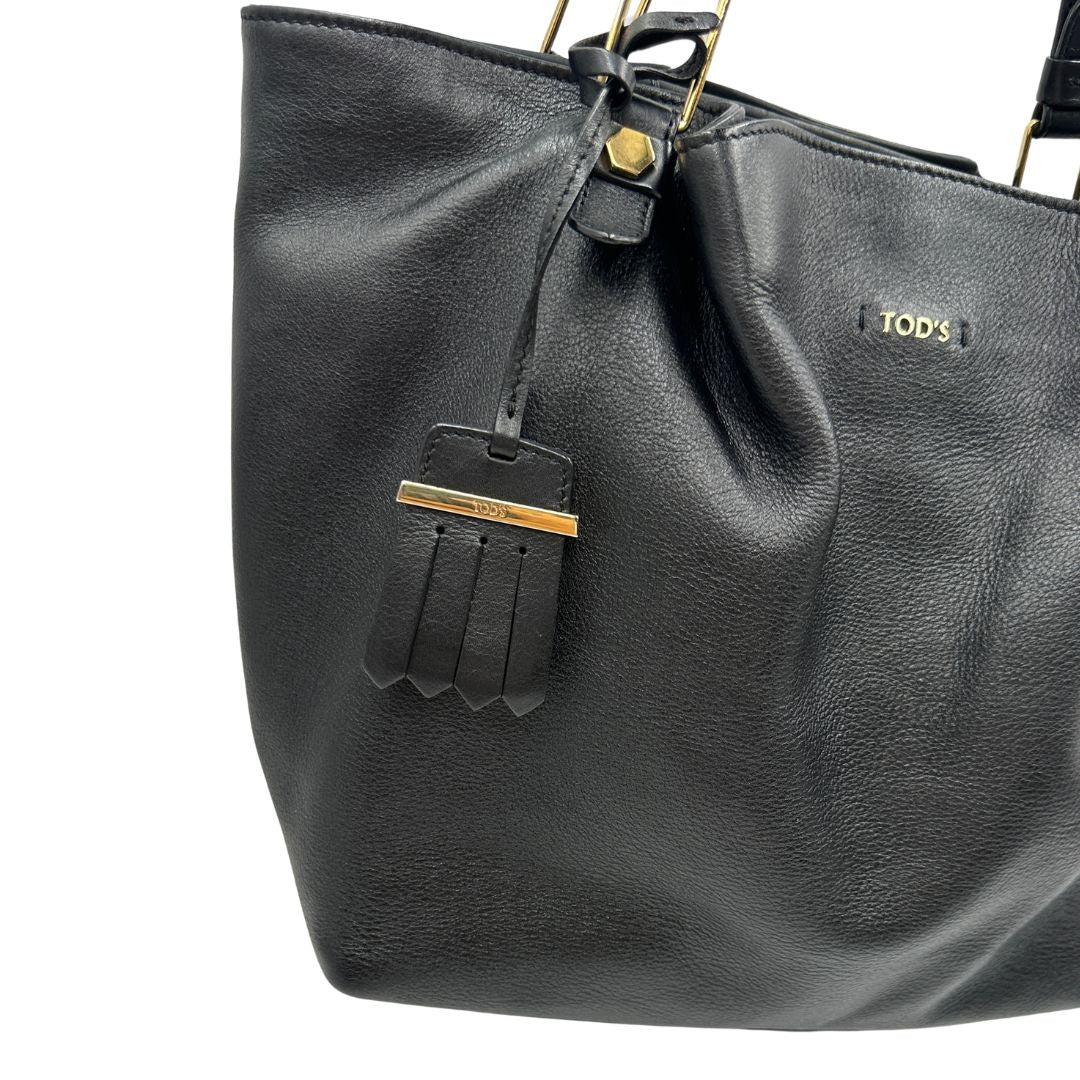 borsa shopper Tod's in pelle nera