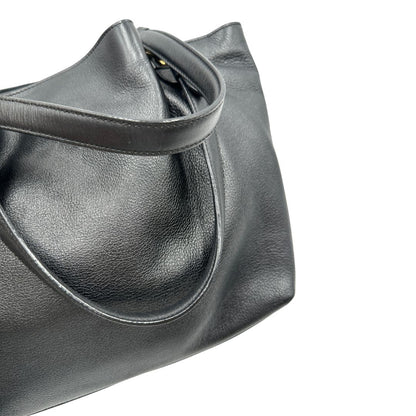 manici  borsa shopper Tod's in pelle nera 