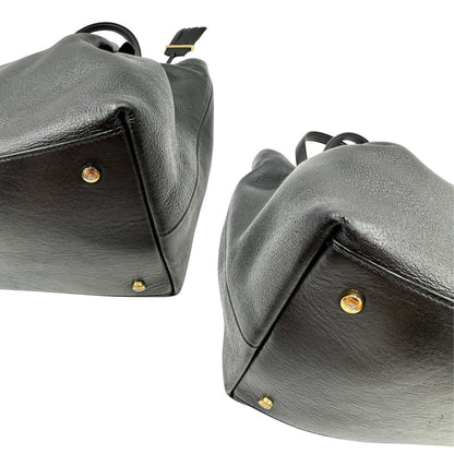 angoli  borsa shopper Tod's in pelle nera