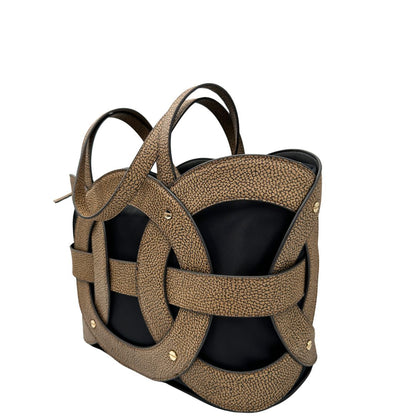 Borsa Borbonese caratterizzata da un design geometrico 