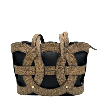Borsa Borbonese caratterizzata da un design geometrico 