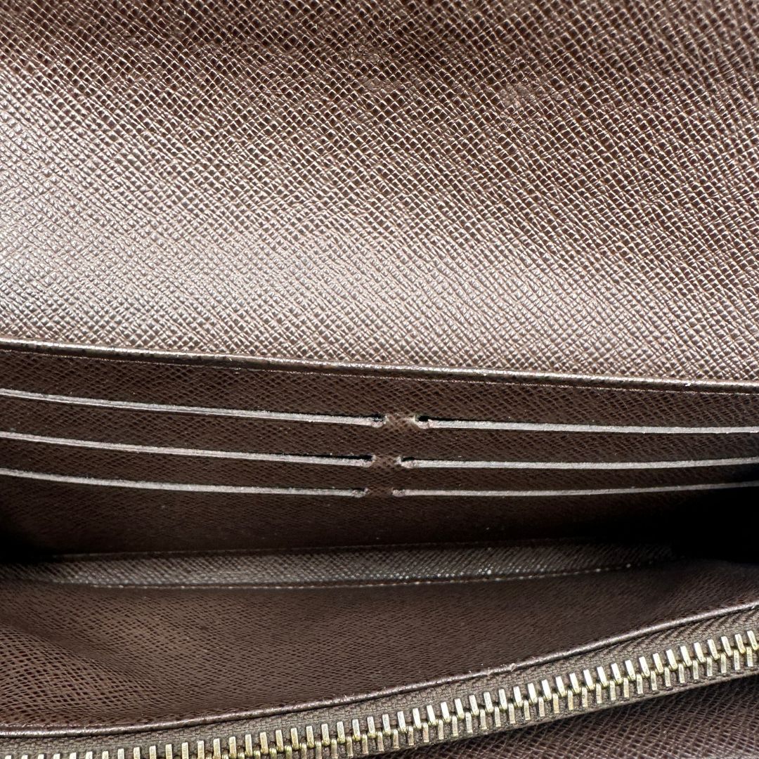 Portafoglio Louis Vuitton Damier Ébène personalizzato