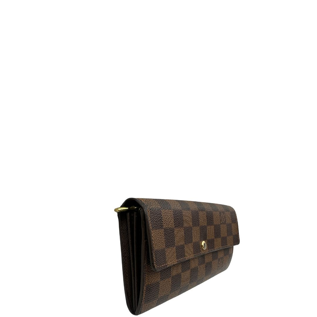 Portafoglio Louis Vuitton Damier Ébène personalizzato