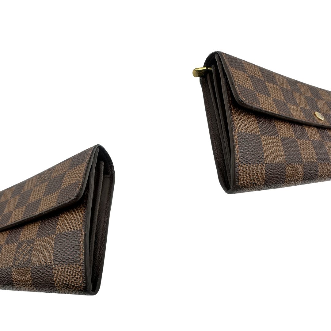 Portafoglio Louis Vuitton Damier Ébène personalizzato