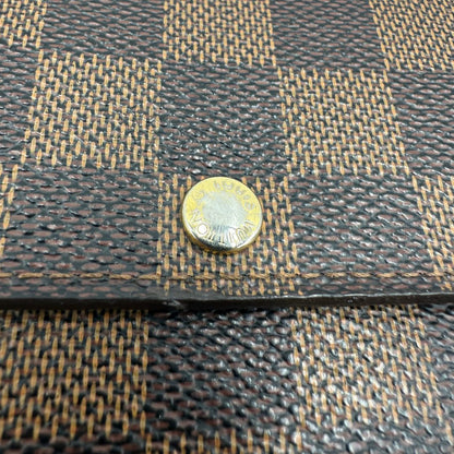 Portafoglio Louis Vuitton Damier Ébène personalizzato