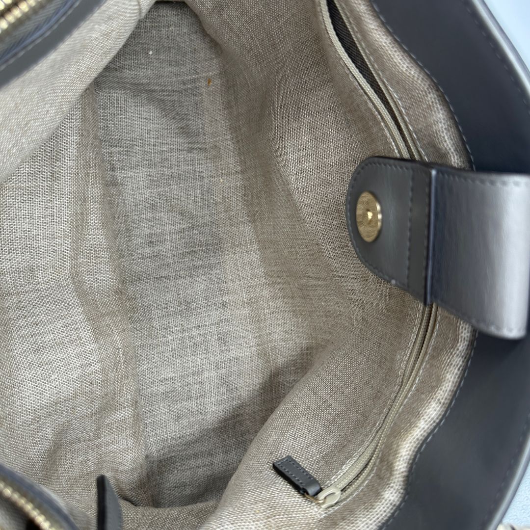 Satchel Gucci Microguccissima grigia