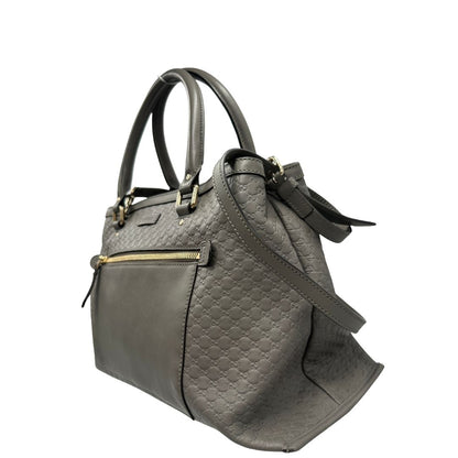 Satchel Gucci Microguccissima grigia