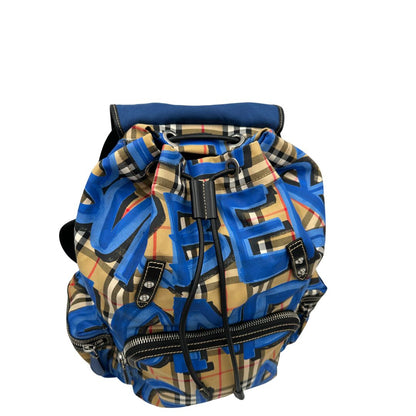 Zaino Burberry Check Graffiti Print Rucksack