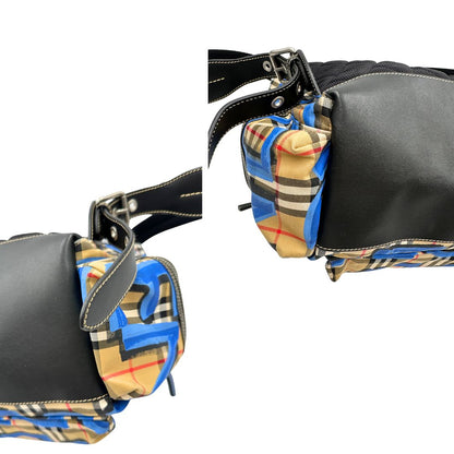 Zaino Burberry Check Graffiti Print Rucksack