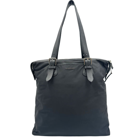 front Tote Burberry in nylon nero 