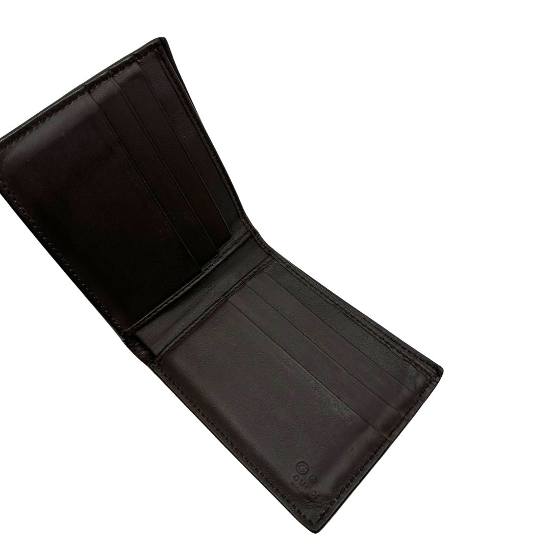 Portafoglio Gucci Microguccissima marrone