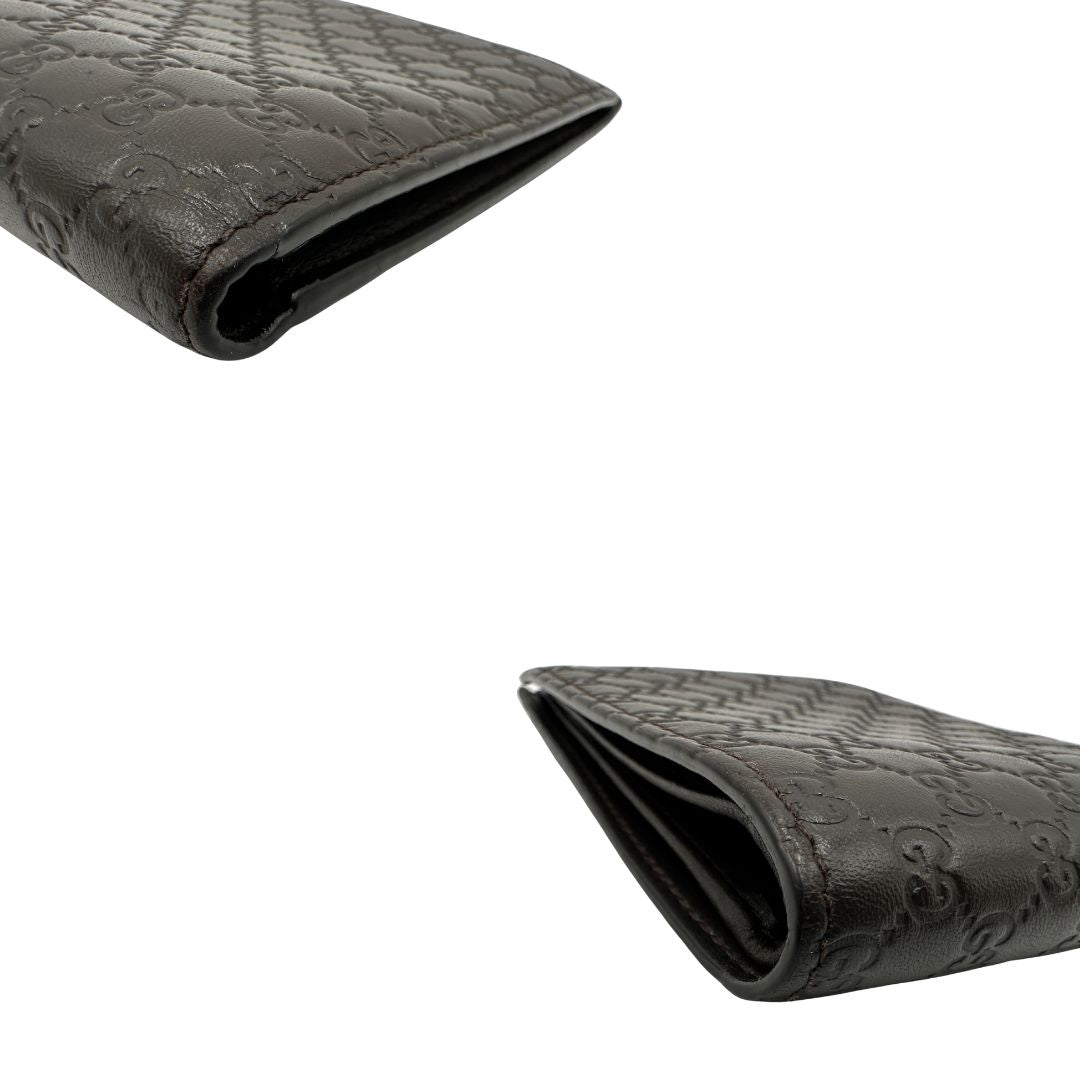 Portafoglio Gucci Microguccissima marrone