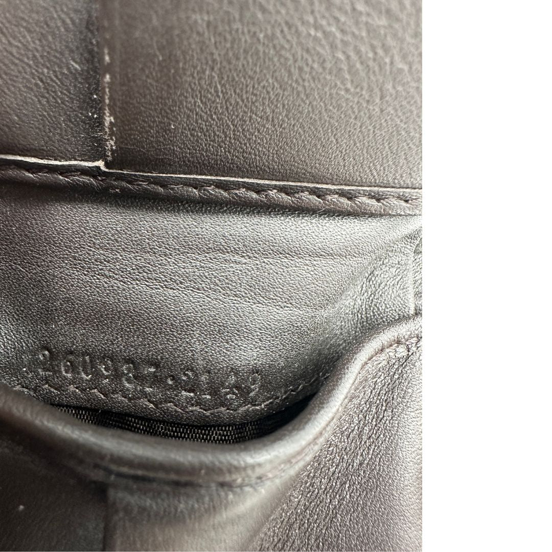 Portafoglio Gucci Microguccissima marrone