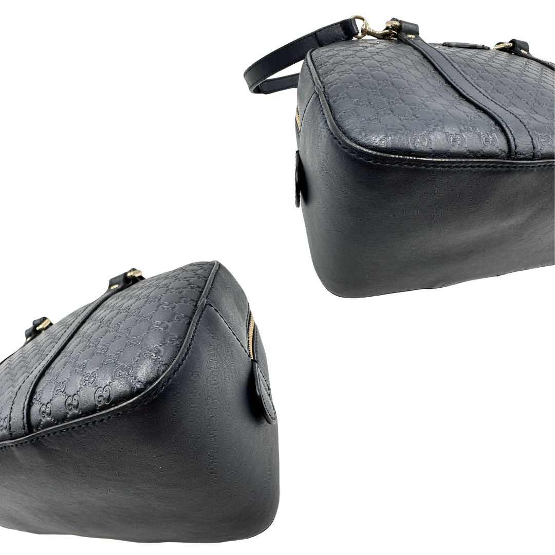 Bauletto Gucci blu microguccissima