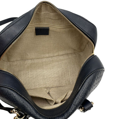 Bauletto Gucci blu microguccissima