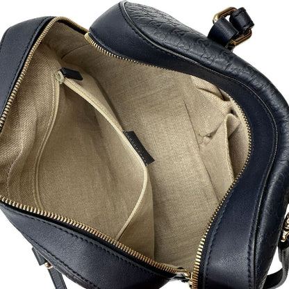 Bauletto Gucci blu microguccissima