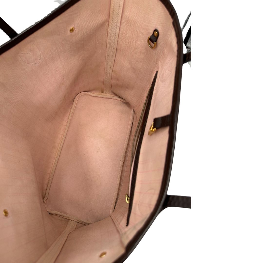 interno Neverfull LV Damier Ébène