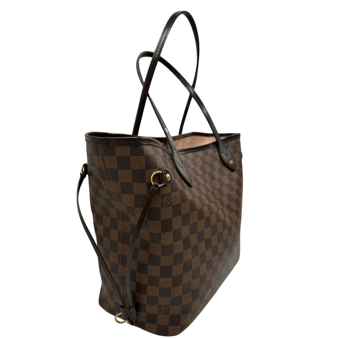 lato Neverfull LV Damier Ébène 