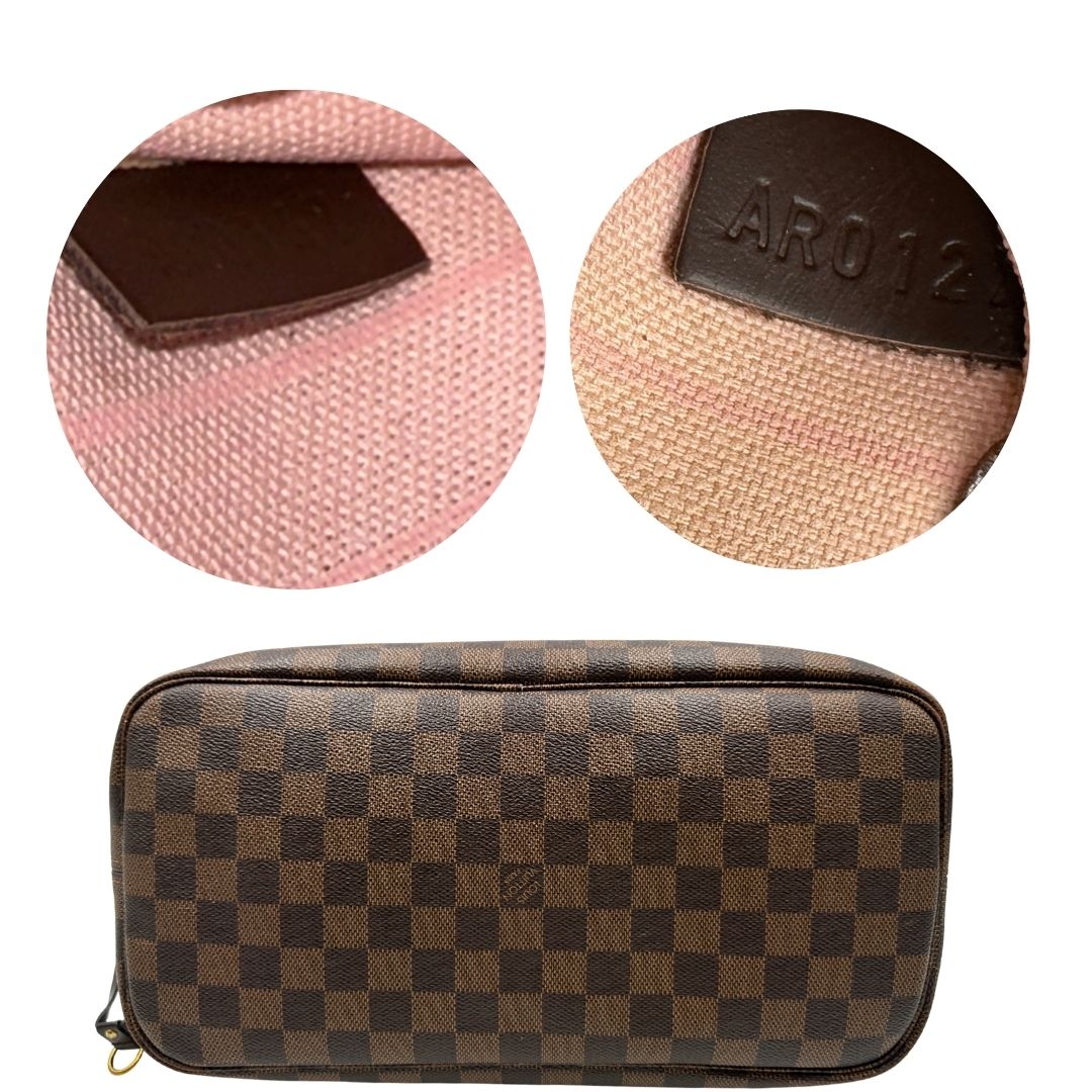 base Neverfull LV Damier Ébène 