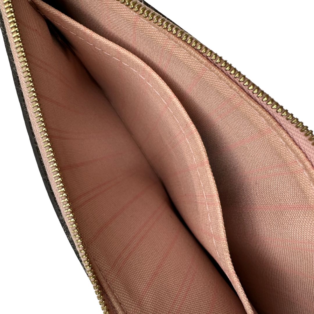 interno Neverfull LV Damier Ébène