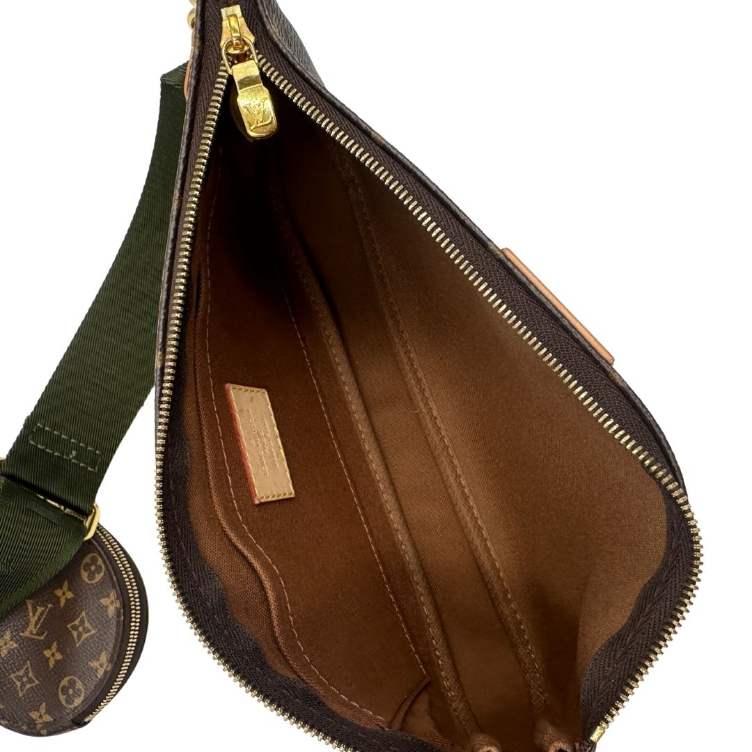 interno Multi Pochette Accessoires Louis Vuitton in canvas marrone 