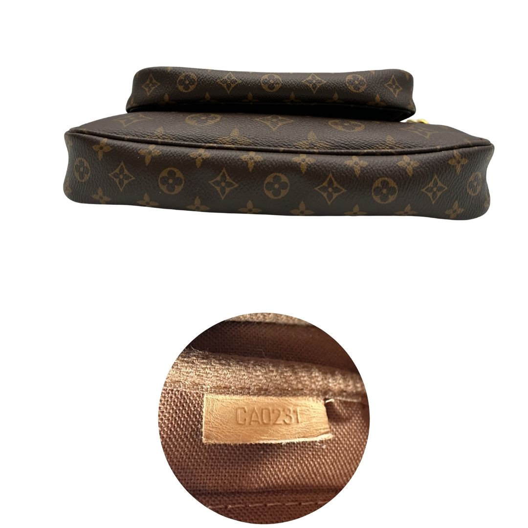 base Multi Pochette Accessoires Louis Vuitton in canvas marrone monogram
