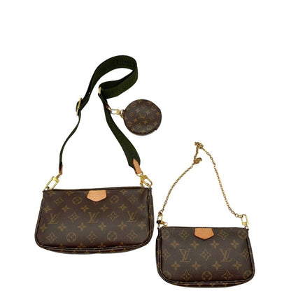 Multi Pochette Accessoires Louis Vuitton in canvas marrone monogram 