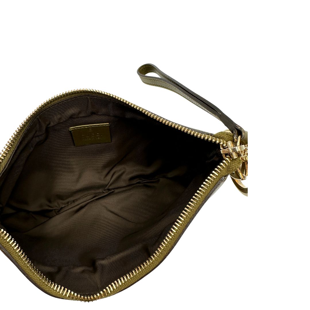 Pochette Gucci Guccissima verde
