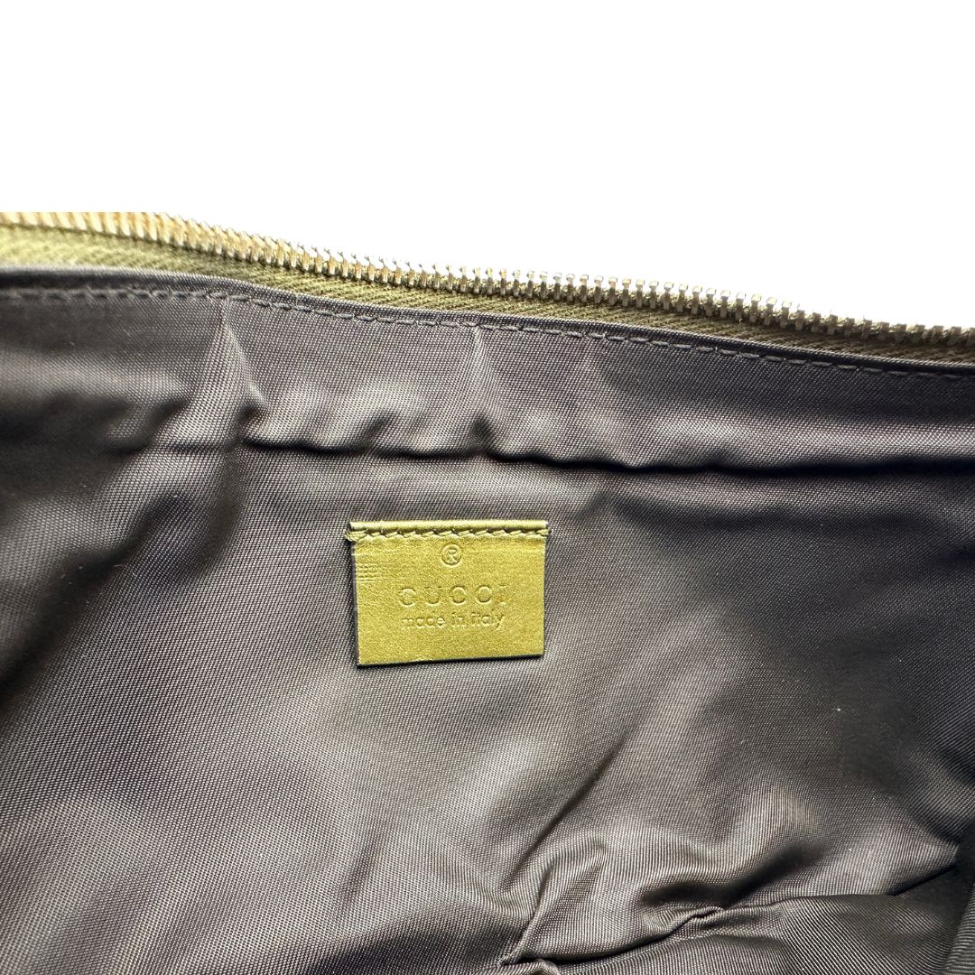 Pochette Gucci Guccissima verde