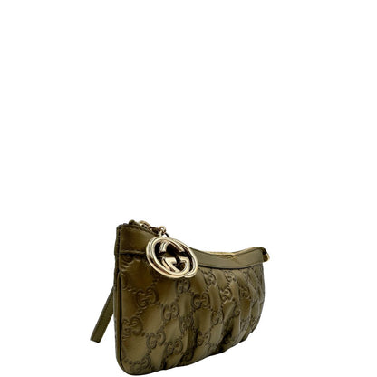 Pochette Gucci Guccissima verde